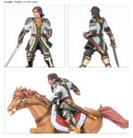 FRÉALÁF HILDESON™ OLWYN™ & LIEF™ HEROES OF ROHAN™ MIDDLE-EARTH .En Rohan no faltan guerreros nobles y curtidos para liderarlos en la batalla. El sobrino de Helm Hammerhand, Fréaláf, es el Primer Mariscal de la Marca de Rohan y Señor del Valle Sagrado. La escudera Olwyn es una guerrera excepcional que lucha con gallardía para proteger a sus seres queridos, en particular Hera, a quien inculca las tradiciones de las escuderas de antaño. El joven escudero Lief actúa como asistente personal de Helm en su corte. Con este kit multicomponente de plástico puedes montar tres formidables guerreros: Olwyn, Shieldmaiden of Rohan y Lief, Page of Helm, para tus ejércitos de Army of Edoras y Defenders of the Hornburg, y Fréaláf, First Marshal of the Riddermark, para tus fuerzas de Armies of Edoras de Middle-earth Strategy Battle Game. Cada héroe cuenta con dos versiones —una a caballo y otra a pie—, abriéndote así más opciones tácticas para tu ejército. Elijas la versión que elijas, cuentan con un repertorio de habilidades especiales que te darán ventaja en la batalla.