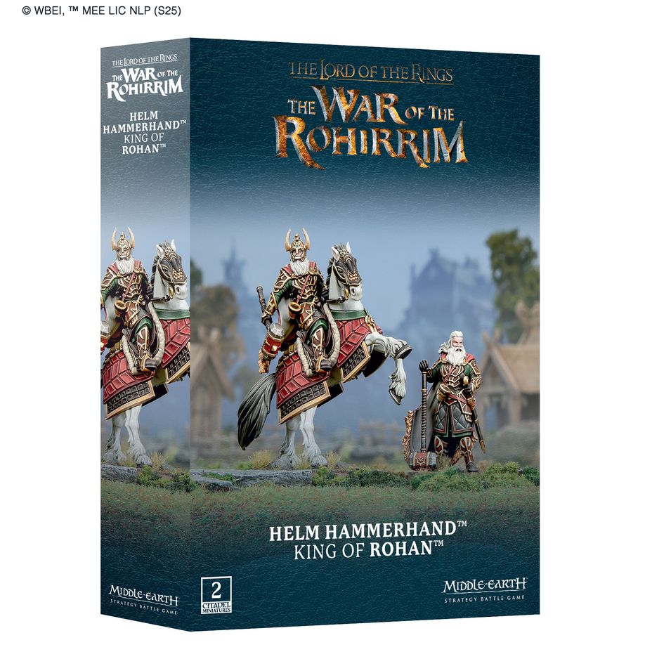 Helm hammerhand™ king of rohan™ middle-earth. Helm hammerhand es uno de los mayores reyes de la historia de rohan, y su nombre ha inspirado incontables leyendas y canciones sobre sus heroicas hazañas. Helm es un rey guerrero noble pero testarudo, poco dispuesto a tolerar faltas de respeto y con un temperamento que en ocasiones le juega malas pasadas. Este carácter impulsivo es el que le lleva a matar accidentalmente a freca después de que el señor de la marca occidental cuestione su autoridad. Un solo puñetazo de helm acabó al instante con la vida de freca. Cuando el hijo de este reúne un ejército para atacar edoras, helm lidera a sus guerreros en la defensa de la ciudad sin mostrar temor alguno mientras emplea su gran fuerza y destreza marcial para proteger a su pueblo y acabar con quien osa intentar usurpar el trono de rohan.
