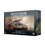 FELLBLADE SUPER-HEAVY BATTLE TANK WARHAMMER THE HORUS HERESY. Los Fellblades son tanques superpesados avanzados cuyo uso se extendió entre las Legiones de Marines Espaciales en las décadas previas a la Herejía de Horus. Son notables por su arcoreactor atomántico Mechanicum, su chasis de aleación de metaplas reforzado y su avanzado cañón acelerador, todo ello fruto de las tecnologías recuperadas por la humanidad durante las últimas conquistas de la Gran Cruzada. Con este kit multicomponente de plástico puedes montar un Fellblade Super-Heavy Battle Tank, un coloso de destrucción para tus ejércitos de Legiones Astartes de Warhammer: The Horus Heresy. Protegido por su grueso blindaje, puede soportar una cantidad de daño increíble, absorbiendo una potencia de fuego que destrozaría tanques menores. Como respuesta, el Fellblade accelerator cannon de la torreta puede erradicar fácilmente los vehículos y tropas del enemigo. Su armamento secundario es un demolisher cannon de barquilla, un arma temible por derecho propio. El Fellblade es ideal para dominar el campo de batalla y apoyar el avance de tu infantería. Esta imponente miniatura mide 131 mm x 252,5 mm, lo que la convierte en una pieza central impresionante para tu colección.