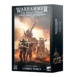 SOLAR AUXILIA: COMBAT FORCE WARHAMMER THE HORUS HERESY. La Solar Auxilia es una fuerza de combate de élite que confía en su superioridad numérica, tanto de infantería como de blindados pesados, para desgastar y eliminar a sus enemigos. Su equipo y accesorios están diseñados para luchar tanto en el vacío del espacio como en superficies planetarias, completamente sellados para protegerse del entorno, por hostil que sea. Si quieres mantener la línea para proteger al Emperador o unirte a la marcha para derrocarlo, esta caja es perfecta para empezar o ampliar una colección de la Solar Auxilia de forma más económica que comprando los kits por separado. Dentro encontrarás una Lasrifle Section, excelente para mantener objetivos y controlar el campo de batalla. Una Tactical Command Section los dirige en la batalla mientras los veloces Hermes Sentinels flanquean al enemigo. Un formidable Leman Russ Strike Tank proporciona fuego pesado de apoyo, forzando a tus enemigos a mantener la cabeza agachada con sus continuas andanadas.