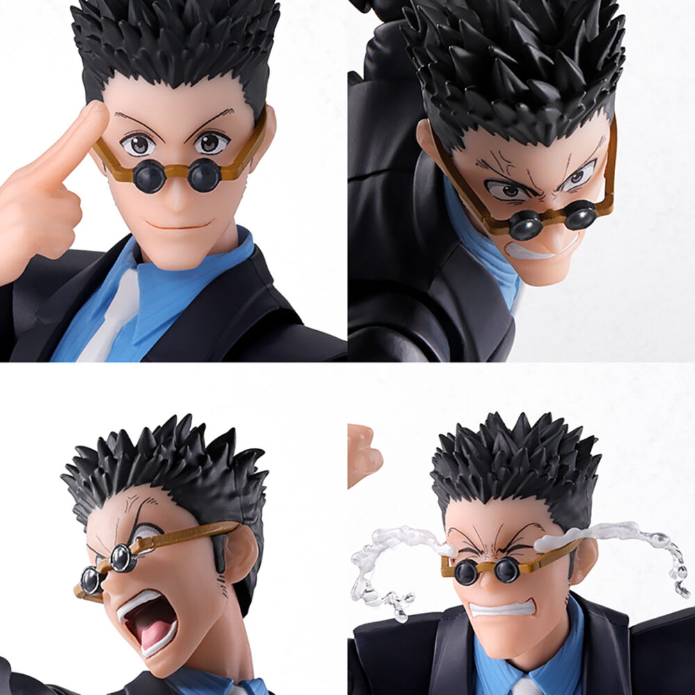 Leorio hunter x hunter sh figuarts. Tamashii nations presenta dentro de la línea s. H. Figuarts la figura de leorio, uno de los protagonistas de la serie anime "hunter x hunter". Mide aproximadamente 17 cm y está fabricada en pvc y abs. Incluye 3x manos izquierdas y 5x manos derechas intercambiables, 4x placas faciales (entre ellas gritando y llorando), 2x piezas de bolsillo de repuesto y 1x set de piezas de efecto para recrear su habilidad nen mostrada por primera vez en el arco argumental de la elección del 13º presidente. Gracias a sus accesorios es posible reproducir tanto escenas de acción como poses cotidianas características del personaje. Ideal para exhibir con kurapika hunter x hunter sh figuarts (se venden por separado). Unidades limitadas.