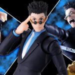 LEORIO HUNTER X HUNTER SH FIGUARTS. Tamashii Nations presenta dentro de la línea S.H.Figuarts la figura de Leorio, uno de los protagonistas de la serie anime "Hunter X Hunter". Mide aproximadamente 17 cm y está fabricada en PVC y ABS. Incluye 3x manos izquierdas y 5x manos derechas intercambiables, 4x placas faciales (entre ellas gritando y llorando), 2x piezas de bolsillo de repuesto y 1x set de piezas de efecto para recrear su habilidad Nen mostrada por primera vez en el arco argumental de la elección del 13º presidente. Gracias a sus accesorios es posible reproducir tanto escenas de acción como poses cotidianas características del personaje. Ideal para exhibir con KURAPIKA HUNTER X HUNTER SH FIGUARTS (se venden por separado). UNIDADES LIMITADAS.