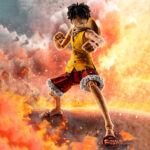 MONKEY D LUFFY MARINEFORD ONE PIECE SH FIGUART. Tamashii Nations presenta dentro de su línea S.H.Figuarts la versión Marineford de la figura de Monkey D. Luffy, protagonista del anime "One Piece". Tiene una altura aproximada de 14,5 cm y está fabricada en PVC y ABS. Incluye 2x manos intercambiables, 3x placas faciales adicionales (una de ellas llorando) y 1x sombrero de paja con cordón. Gracias a la articulación avanzada de eje móvil y el uso de piezas flexibles, es posible recrear las intensas escenas de la batalla del arco argumental Marineford con gran dinamismo. UNIDADES LIMITADAS.