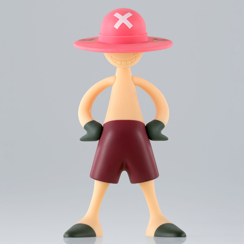 Memories of adventure volumen 2 one piece luffys. Tamashii nations ofrece el segundo volumen del surtido de figuras de luffy, formado por 10 modelos diferentes presentados en caja cerrada, por lo que será imposible saber el modelo que hay en el interior de cada caja hasta que se abra. Las figuras tienen un tamaño de 8,5 cm. (escala 1/20 de la altura de luffy), y están estampadas por la parte delantera mientras que en la parte trasera llevan el logo de la colección, 3 de los diseños están inspirados en los protagonistas de la serie, uno en el logo "spider cafe" y en 5 se utiliza tecnología de impresión por transferencia de presión de agua, por lo que cada surtido contará con 5 figuras con patrones concretos pero diseños únicos. Por último, una de las figuras del surtido cuenta con un diseño secreto. Unidades limitadas