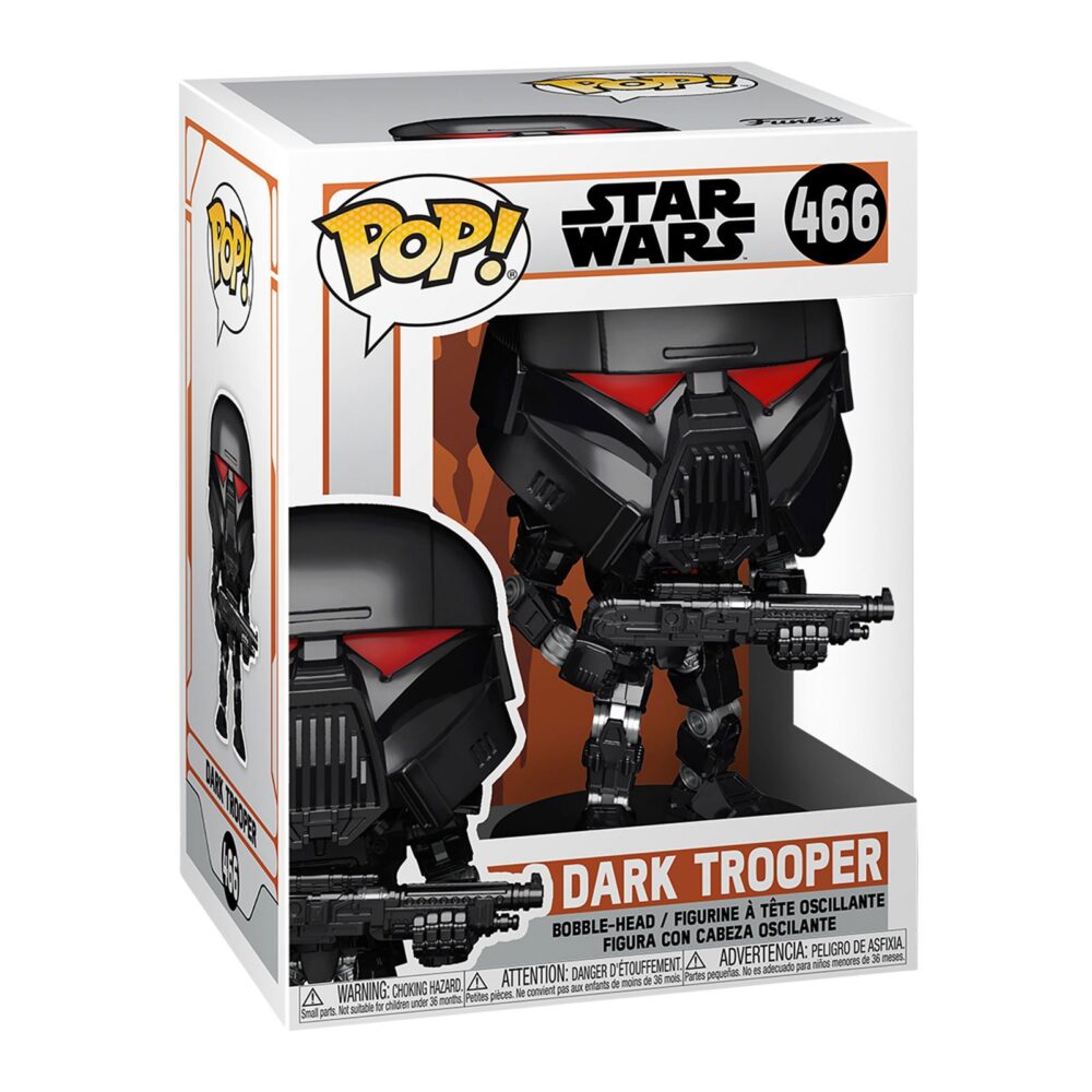 DARK TROOPER FUNKO POP. Figura de vinilo de la línea 'POP!', tamaño aprox. 9 cm.