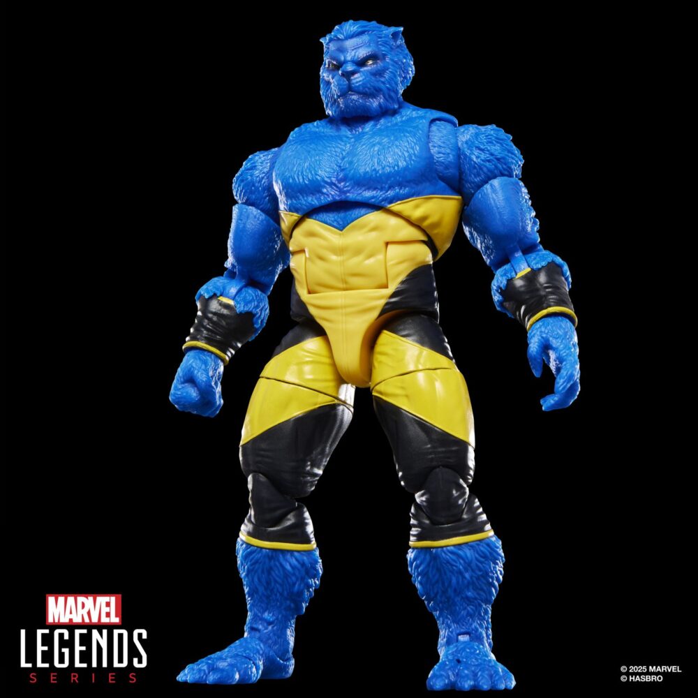 Beast x-men astonishing marvel legends series. Se une a la línea marvel legends series la figura del mutante bestia. Mide 15 cm y cuenta con más de 20 puntos de articulación. Está inspirada en su apariencia en los cómics "astonishing x-men". Incluye 1x cabeza alternativa, 1x par de manos extras y 1x réplica a escala del cómic con la portada de "astonishing x-men saga" de 2006. Cuenta con más de 20 puntos de articulación para recrear poses dinámicas. Se presenta en un blíster ilustrado estilo retro. Unidades limitadas