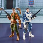 PUNISHER Y NICK FURY THE PUNISHER GAMERVERSE MARVEL LEGENDS SERIES. Hasbro suma a la colección Marvel Legends Series este pack de dos figuras articuladas de Punisher y Nick Fury, tal y como aparecen en el clásico videojuego "The Punisher". Cada figura mide aproximadamente 15 cm y está fabricada en ABS de alta calidad, con múltiples puntos de articulación para recrear poses dinámicas. Incluye: 1x cabeza alternativa de Punisher y 4x manos intercambiables para cada uno de los personajes, 1x bate, 1x maletín con dinero, 1x granada, 6x armas de fuego variadas y 1 x efecto de explosión. Se presenta en una caja ilustrada de edición especial. UNIDADES LIMITADAS.