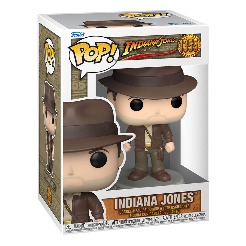 INDIANA JONES EL ARCA PERDIDA FUNKO POP. Figura de vinilo de la línea 'POP!', tamaño aprox. 9 cm. Este Funko Pop de Indiana Jones con chaqueta rinde homenaje al intrépido arqueólogo y aventurero. Completa tu colección con esta figura que evoca el espíritu de las clásicas películas.