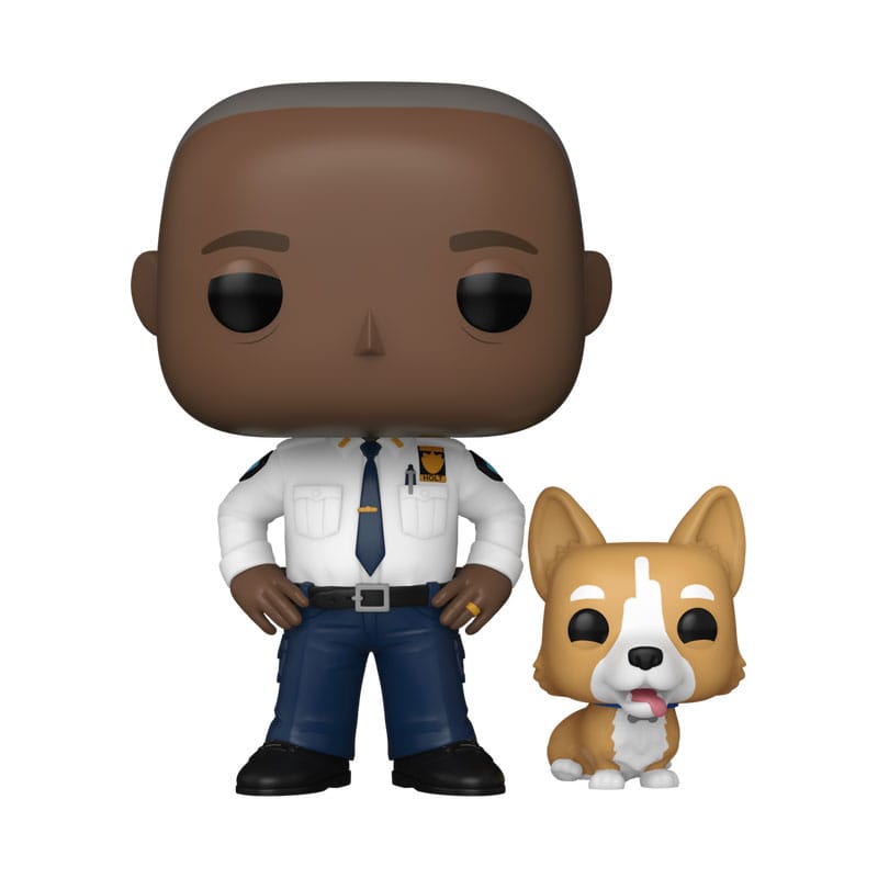 Captain holt with cheddar brooklyn nine-nine funko pop. Figura de vinilo de la línea 'pop! ', tamaño aprox. 9 cm.