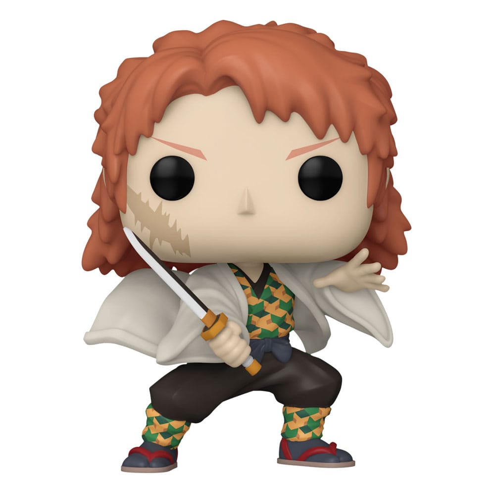 SABITO (NO MASK) DEMON SLAYER: KIMETSU NO YAIBA ANIMATION FUNKO POP. igura de vinilo de la línea 'POP!', tamaño aprox. 9 cm. Esta pieza de colección firmada por FUNKO revela el rostro decidido de Sabito, marcado por una cicatriz reconocible. Su cabello corto color coral y su distintivo kimono se reproducen cuidadosamente, reflejando la precisión y atención al detalle que caracteriza a POP! Animación. Sabito es un personaje interesante en el entrenamiento de Tanjiro Kamado, que actúa como mentor y desafío para el joven cazador de demonios. Aunque aparece principalmente como una figura misteriosa escondida detrás de una máscara de zorro, la revelación de su rostro y su trágico pasado le da una profundidad inesperada a este hábil guerrero. Está ligado por el destino a la montaña Fujikasane y a Urokodaki, el maestro de Tanjiro, y su fugaz presencia en la serie deja una marca duradera en el viaje de Tanjiro.