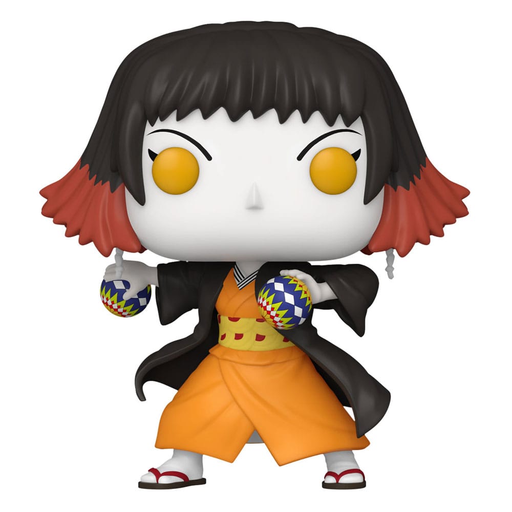 SUSAMARU DEMON SLAYER: KIMETSU NO YAIBA ANIMATION FUNKO POP. Figura de vinilo de la línea 'POP!', tamaño aprox. 9 cm. Susamaru, la Demonio de las Bolas de Bola de Temari : Susamaru es un personaje emblemático de Demon Slayer (Kimetsu no Yaiba), conocido por su apariencia única y su habilidad para lanzar bolas de bola de temari con precisión mortal. Como miembro de las Doce Lunas Demoníacas, es una adversaria formidable para Tanjiro y sus amigos. Su presencia en la serie agrega un elemento de desafío constante y una amenaza inminente.