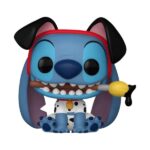 STITCH LILO & STITCH COSTUME PONGO 101 DALMATIANS DISNEY VINYL FUNKO POP. Figura de vinilo de la línea 'POP!', tamaño aprox. 9 cm. Esta exclusiva figura de vinilo de 9 cm combina magistralmente dos clásicos queridos de Disney, presentando a Stitch en un icónico traje de Pongo. Una pieza imprescindible para cualquier coleccionista serio, esta pieza única añade un encanto y humor instantáneos.