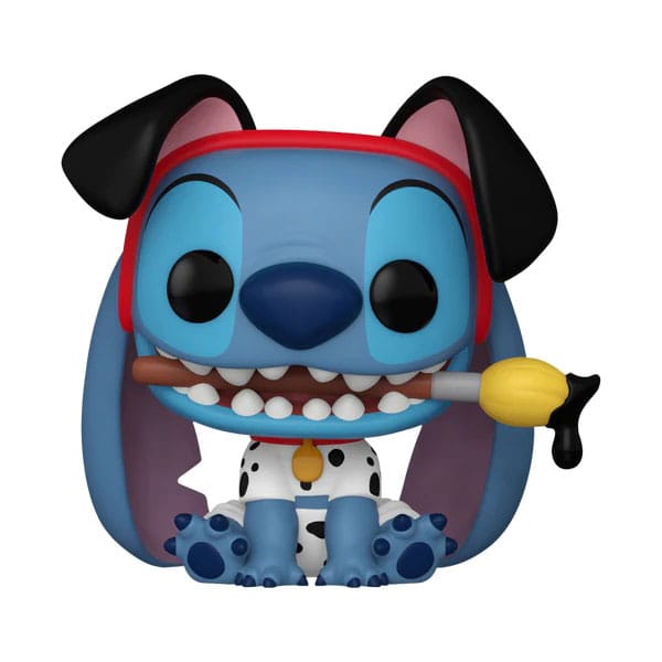 STITCH LILO & STITCH COSTUME PONGO 101 DALMATIANS DISNEY VINYL FUNKO POP. Figura de vinilo de la línea 'POP!', tamaño aprox. 9 cm. Esta exclusiva figura de vinilo de 9 cm combina magistralmente dos clásicos queridos de Disney, presentando a Stitch en un icónico traje de Pongo. Una pieza imprescindible para cualquier coleccionista serio, esta pieza única añade un encanto y humor instantáneos.