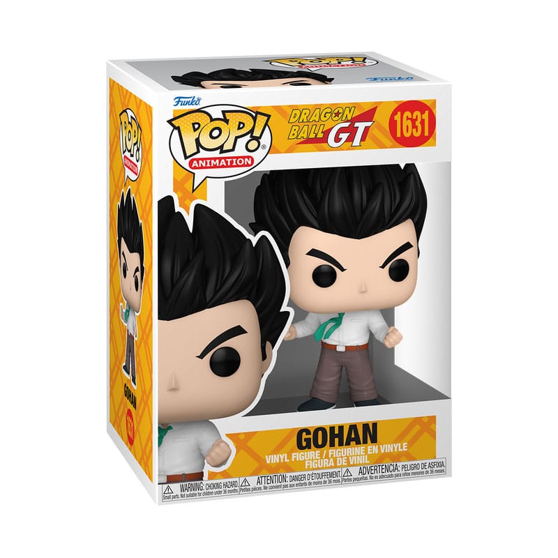 GOHAN DRAGON BALL GT FUNKO POP. Figura de vinilo de la línea 'POP!', tamaño aprox. 9 cm. En esta versión, Gohan ha sido poseído por Baby y ha alcanzado el modo Super Saiyan. Únete a la lucha para liberar a Gohan del control de Baby al añadir esta figura a tu colección de Dragon Ball GT. Con una altura aproximada de 12.3 cm, este vinilo captura la intensidad y el poder de Gohan en su forma más poderosa. Gohan, conocido por su determinación y valentía, se convierte en un formidable adversario bajo la influencia de Baby. Desde su diseño detallado hasta su pose dinámica, cada aspecto de esta figura Pop! refleja la furia y la energía explosiva de Gohan en el modo Super Saiyan.