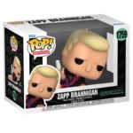 ZAPP BRANNIGAN FUNKO POP. Figura de vinilo de la línea 'POP!', tamaño aprox. 9 cm. Zapp Brannigan es un personaje egocéntrico y cómico de la franquicia, conocido por su actitud arrogante y sus tácticas ineficaces. No te pierdas la oportunidad de añadirlo a tu colección de Funko Pop.