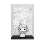CINDERELLA LA CENICIENTA COMIC COVER SKETCHED FUNKO POP. Figura de vinilo de la línea 'POP!', tamaño aprox. 9 cm. La figura de vinilo de La Cenicienta de Funko POP! ofrece un diseño único y encantador. Con una altura aproximada de 9 cm, esta pieza de colección muestra a Cenicienta en un estilo sketched en blanco y negro, proporcionando un toque artístico y original. La figura está presentada frente a un fondo que ilustra bocetos icónicos del clásico cuento, encapsulado dentro de un marco transparente que mide 18,7 x 28 x 9 cm. Este coleccionable es perfecto para admiradores de Disney, aportando un aire nostálgico y elegante a cualquier espacio. Fabricada con materiales de alta calidad, esta figura es no solo un tributo a un personaje querido, sino también una muestra del arte pop a través de los ojos de Funko. Tiene un peso de 513 gramos, mostrando una base sólida que garantiza su estabilidad. Ideal para exhibir en estanterías o vitrinas, es un regalo perfecto para coleccionistas y amantes de los cuentos de hadas.