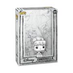 CINDERELLA LA CENICIENTA COMIC COVER SKETCHED FUNKO POP. Figura de vinilo de la línea 'POP!', tamaño aprox. 9 cm. La figura de vinilo de La Cenicienta de Funko POP! ofrece un diseño único y encantador. Con una altura aproximada de 9 cm, esta pieza de colección muestra a Cenicienta en un estilo sketched en blanco y negro, proporcionando un toque artístico y original. La figura está presentada frente a un fondo que ilustra bocetos icónicos del clásico cuento, encapsulado dentro de un marco transparente que mide 18,7 x 28 x 9 cm. Este coleccionable es perfecto para admiradores de Disney, aportando un aire nostálgico y elegante a cualquier espacio. Fabricada con materiales de alta calidad, esta figura es no solo un tributo a un personaje querido, sino también una muestra del arte pop a través de los ojos de Funko. Tiene un peso de 513 gramos, mostrando una base sólida que garantiza su estabilidad. Ideal para exhibir en estanterías o vitrinas, es un regalo perfecto para coleccionistas y amantes de los cuentos de hadas.