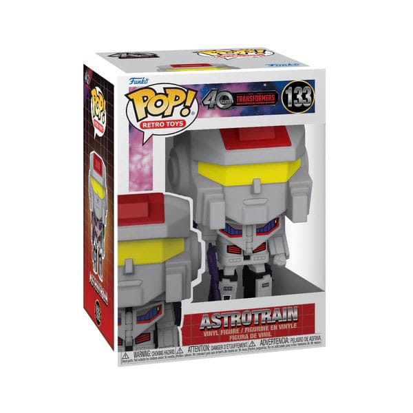 ASTROTRAIN STAR WARS: RETRO SERIES FUNKO POP. Figura de vinilo de la línea 'POP!', tamaño aprox. 9 cm. Descubre la magia de Star Wars con esta figura de vinilo de la línea POP! Retro Series. Fabricada por Funko, esta figura de Astrotrain mide aproximadamente 9 cm, perfecta para cualquier colección. Su diseño detallado captura la esencia retro, con colores vibrantes como el gris, amarillo y rojo. Esta figura es ideal para exponer en su caja original de 12 x 16,4 x 9,2 cm. Con un peso de solo 157 gramos, es fácil de manejar y perfecta como regalo para aficionados de todas las edades. Añade un toque de nostalgia a tu colección con esta figura icónica de la serie clásica de Star Wars. Su manufactura de alta calidad garantiza durabilidad, haciendo de esta pieza un recuerdo perdurable para cualquier fanático del universo galáctico.
