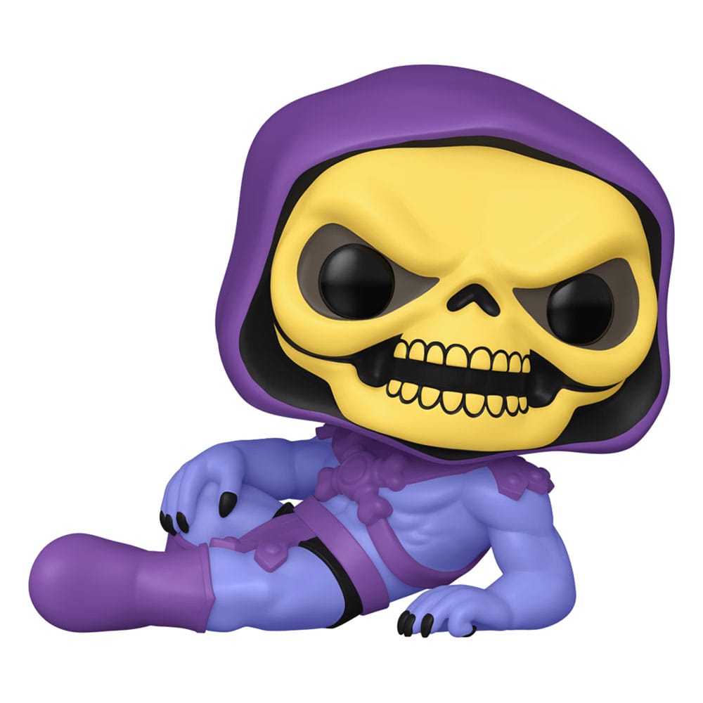 Skeletor (meme) masters of the universe funko pop. Figura de vinilo de la línea 'pop! ', tamaño aprox. 9 cm. Descubre la figura pop! Vinyl de skeletor, un clásico de la serie masters of the universe. Esta particular figura, con su pose icónica inspirada en un meme, hará las delicias de cualquier coleccionista. Fabricada por funko, esta figura mide aproximadamente 9 cm de altura y es perfecta para exhibir en estanterías o escritorios. El diseño muestra a skeletor en una pose relajada, resaltando su clásico capuchón morado y su rostro amarillo esquelético, con detalles en negro que le dan un toque impactante. Las medidas del producto son 12 x 16,4 x 9,2 cm con un peso de 163 gramos, lo que asegura estabilidad y presencia. Ideal para fans de la serie o para aquellos que aman agregar productos únicos y divertidos a su colección. Esta figura no solo es un homenaje al villano favorito de muchos, sino también una pieza que aporta humor y nostalgia.