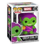 GREEN GOBLI MARVEL 8-BIT FUNKO POP. Figura de vinilo de la línea 'POP!', tamaño aprox. 9 cm. Descubre la impresionante Figura Marvel POP! 8-Bit Green Goblin, una obra maestra de Funko que captura la esencia retro del icónico villano de Marvel. Esta figura de vinilo de 9 cm de altura destaca por su diseño pixelado, evocando la nostalgia de los videojuegos clásicos. Con un acabado en vibrantes tonos verde y púrpura, el Duende Verde sostiene su emblemática bomba calabaza, ofreciendo un atractivo inigualable para los aficionados del universo Marvel. Sus dimensiones de 11,5 x 16,3 x 9,2 cm y su peso de 181 gramos la hacen perfecta para exhibir en cualquier colección. Formando parte de la serie 'POP!', este coleccionable es ideal para los fanáticos de los superhéroes y aquellos que aprecian el arte del diseño 8-bit. Añade un toque nostálgico a tu estantería con esta figura que garantiza calidad y detalle.