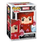 SCARLETT WITCH MARVEL 8-BIT FUNKO POP. Figura de vinilo de la línea 'POP!', tamaño aprox. 9 cm. Descubre la figura coleccionable 8-Bit de Scarlet Witch, parte de la icónica línea POP! de Funko. Esta figura de vinilo de 9 cm captura a la poderosa heroína de Marvel en un único diseño de estilo retro pixelado. Ideal para amantes y coleccionistas de superhéroes, su acabado en tonos rojos y rosados la hace destacar. Las dimensiones de la figura son 9,4 x 11,6 x 16,5 cm y tiene un peso de 222 gramos, perfecta para exhibir en cualquier estante. Añade esta pieza exclusiva a tu colección y disfruta de la magia de Scarlet Witch en un formato único.