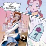 BELLE DISNEY ESTATUA ANIME PRINCESS. Fabricada en PVC de alta calidad y meticulosamente pintada a mano, esta pieza coleccionable destaca su belleza e independencia con exquisitos detalles.