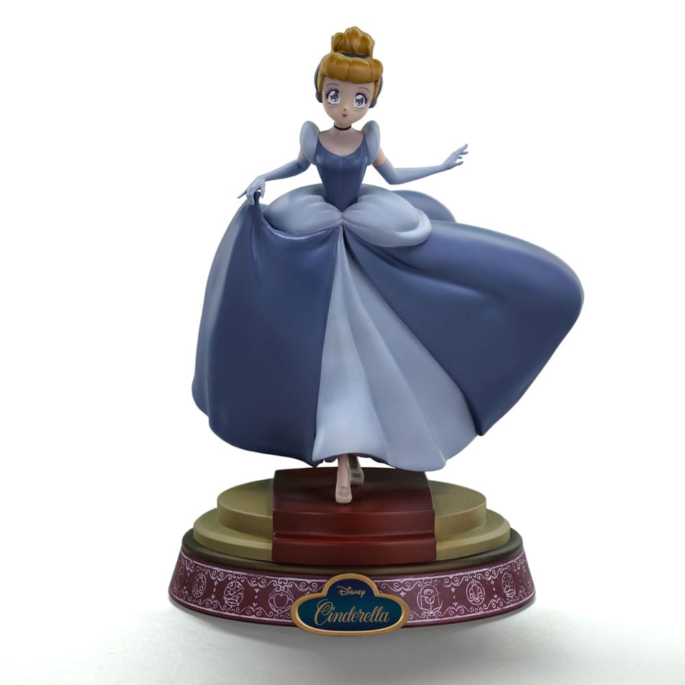 CINDERELLA DISNEY ESTATUA ANIME PRINCESS. Celebra la elegancia atemporal con la estatua de Cenicienta de Iron Studios. Con una delicada escultura y detalles fieles, esta pieza coleccionable da vida a la clásica princesa de Disney en una impresionante obra para fans y coleccionistas. Fabricada en PVC de alta calidad y meticulosamente pintada a mano, esta pieza coleccionable destaca su belleza e independencia con exquisitos detalles.