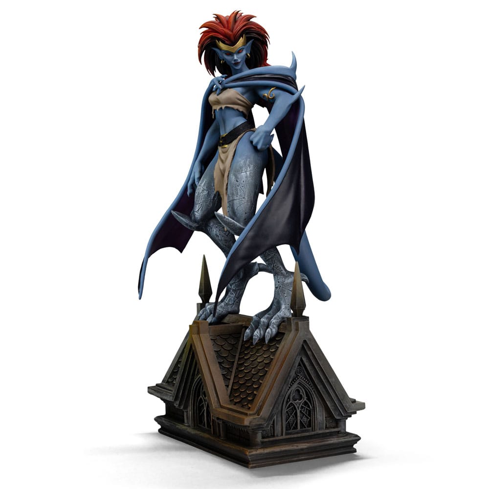 DÉMONA GARGOYLES ART SCALE 1/10. Del clásico de culto Gárgolas, Demona cobra vida en esta estatua de Iron Studios Art Scale 1/10. Con una escultura dinámica y detalles fieles, esta pieza captura la esencia feroz del personaje icónico.