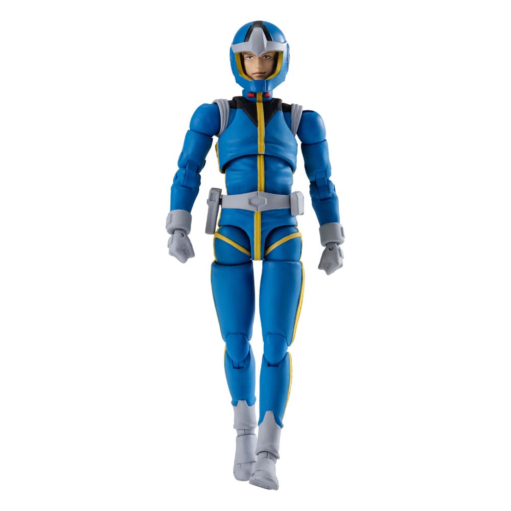 Sleggar law normal suit mobile suit gundam earth federation g. M. G. Collection. Megahouse nos presenta una figura de la línea "gundam military generation (gmg)". Mide 10 cm y viene en una caja con ventana.