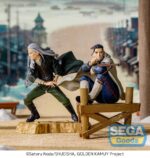 HYAKUNOSUKE OGATA GOLDEN KAMUY ESTAYUA PVC XROSS LINK ANIME. En el duro e implacable mundo de Golden Kamuy, ambientada en la era Meiji de Japón, Hyakunosuke Ogata se destaca como una figura ambigua y mortal. Ex francotirador del Ejército Imperial con una precisión inigualable, opera en las sombras, guiado únicamente por el interés propio y el frío pragmatismo. Tranquilo y calculador, Ogata sigue siendo un personaje moralmente complejo, tanto traidor como superviviente. Como hijo ilegítimo de un oficial de alto rango, Ogata ha cortado lazos tanto con la familia como con la nación. Su participación en la mortal búsqueda del tesoro ainu lo coloca en medio de una red de manipulación y traición. En el anime, sus escenas están marcadas por un silencio espeluznante, una mirada penetrante y una puntería letal. Esta figura lo captura en una pose característica: agachado sobre una plataforma de madera, apuntando por las miras de su largo rifle. Su capa se eleva ligeramente detrás de él y su expresión enfocada dice mucho sobre su resolución mortal. Su cabello peinado hacia atrás y su lenguaje corporal preciso completan la representación de este cazador silencioso. Fabricada en PVC y con una altura de unos 13 cm, la figura presta especial atención a los detalles, desde la veta de la base de madera hasta los pliegues de su uniforme y la fina escultura del rifle. Es una representación fiel que encarna la fría intensidad de Ogata.