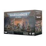 ASTRA MILITARUM HELL´S LAST WARHAMMER 40,000. Los últimos del Infierno es el apodo que recibe el 101.º Regimiento de Cadia, siempre al frente en la guerra de la humanidad contra la oscuridad. Minka Lesk, capitana de la séptima compañía, lidera a su escuadra de veteranos contra viento y marea. Junto a ella marcha el legado de Cadia, nuevo y viejo, legítimo y trasplantado... mientras ellos resistan, Cadia resistirá. Con este kit multicomponente de plástico puedes montar a la legendaria capitana Minka Lesk y a sus compañeros para reforzar tus ejércitos del Astra Militarum en partidas de Warhammer 40,000. Salidos directamente de las páginas de sus novelas de la Black Library, su escuadra incluye al confesor Talbeas con el estandarte del regimiento, al veterano soldado Jaromir con su característico fusil de fusión, al siniestro comisario Shand y a la sigilosa sargento veterana Grawnya. Llévalos al tablero y descubre nuevas formas de hacer crecer su saga de épicas aventuras.