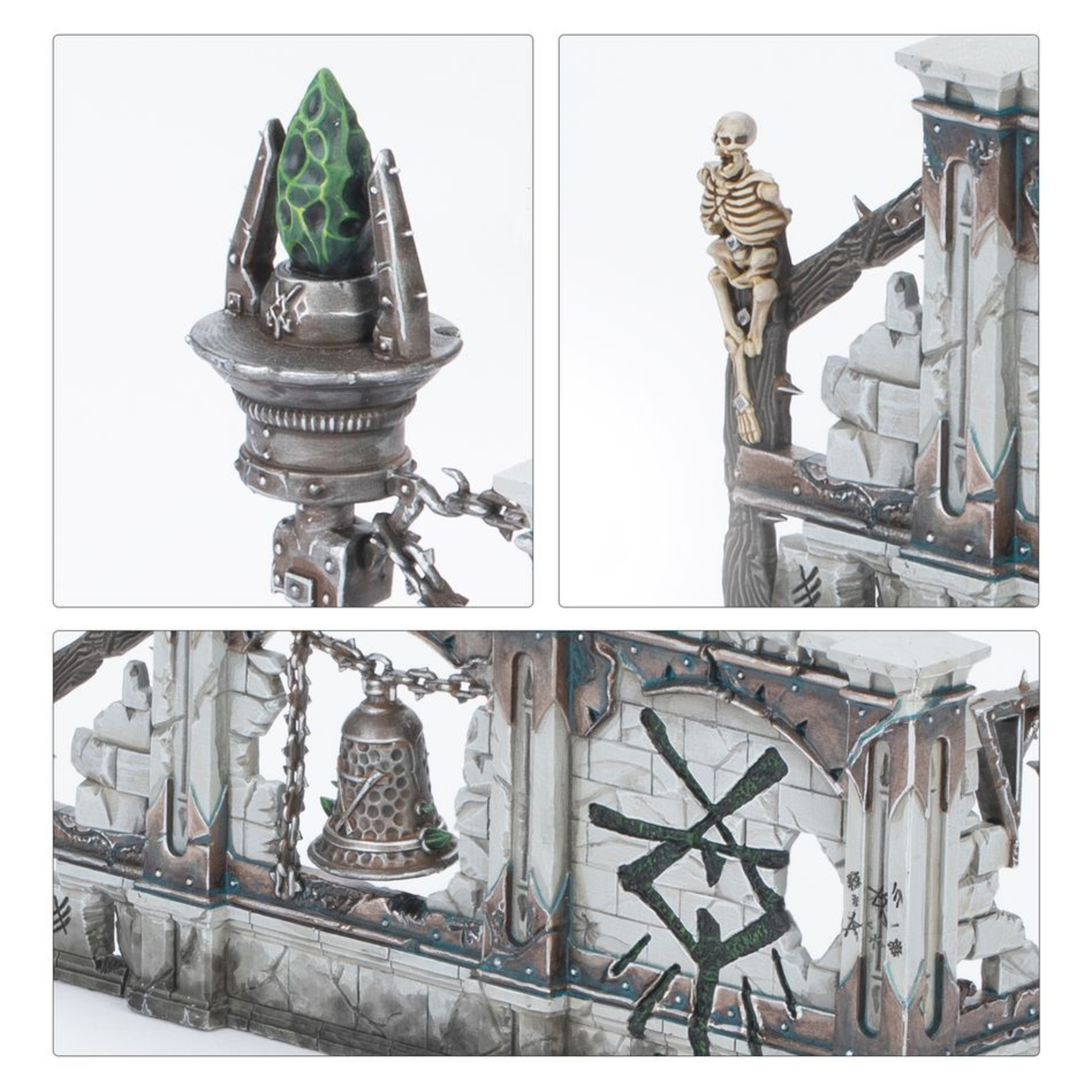 WARHAMMER AGE OF SIGMAR: CAJA DE INICIO DE PUNTA DE LANZA (ESPAÑOL) Warhammer age of sigmar: caja de inicio de punta de lanza (español). La era de sigmar es una era de guerra sin fin. Durante siglos, los formidables forjados en la tormenta han luchado contra las fuerzas del mal, pero ahora parece haber llegado la hora de la ruina con incontables hordas de escurridizos skaven inundando los reinos mortales. Tan poderoso es su armamento arcano que el dios rey sigmar ha enviado a sus guerreros más poderosos para frenar la marea. A la cabeza de esta resplandeciente hueste marchan las cámaras de perdición, guerreros que han muerto tantas veces que se parecen más a armas vivientes que a los humanos que protegen. Este set es perfecto para empezar con warhammer age of sigmar, un apasionante universo de fantasía del que puedes formar parte coleccionando ejércitos, pintándolos y combatiendo con tus amistades. El manual de 72 páginas contiene todo lo que necesitas para empezar con todos los aspectos de este emocionante hobby; aprenderás a montar y pintar tus miniaturas, descubrirás el universo al que pertenecen y disputarás con ellas emocionantes batallas. También incluye el libro punta de lanza: fuego y jade, que contiene todas las reglas adicionales que necesitas para jugar al vertiginoso modo de juego punta de lanza, junto con un tapete de juego de dos caras en el que jugar tus partidas de punta de lanza. Incluso encontrarás dos fuerzas completas de punta de lanza, para que te lances a jugar partidas tácticas e intensas desde el primer momento.