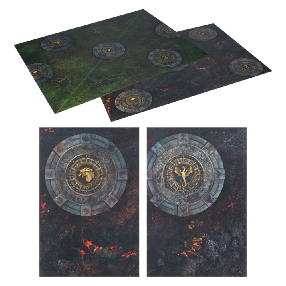 Warhammer age of sigmar: caja de inicio de punta de lanza (español). La era de sigmar es una era de guerra sin fin. Durante siglos, los formidables forjados en la tormenta han luchado contra las fuerzas del mal, pero ahora parece haber llegado la hora de la ruina con incontables hordas de escurridizos skaven inundando los reinos mortales. Tan poderoso es su armamento arcano que el dios rey sigmar ha enviado a sus guerreros más poderosos para frenar la marea. A la cabeza de esta resplandeciente hueste marchan las cámaras de perdición, guerreros que han muerto tantas veces que se parecen más a armas vivientes que a los humanos que protegen. Este set es perfecto para empezar con warhammer age of sigmar, un apasionante universo de fantasía del que puedes formar parte coleccionando ejércitos, pintándolos y combatiendo con tus amistades. El manual de 72 páginas contiene todo lo que necesitas para empezar con todos los aspectos de este emocionante hobby; aprenderás a montar y pintar tus miniaturas, descubrirás el universo al que pertenecen y disputarás con ellas emocionantes batallas. También incluye el libro punta de lanza: fuego y jade, que contiene todas las reglas adicionales que necesitas para jugar al vertiginoso modo de juego punta de lanza, junto con un tapete de juego de dos caras en el que jugar tus partidas de punta de lanza. Incluso encontrarás dos fuerzas completas de punta de lanza, para que te lances a jugar partidas tácticas e intensas desde el primer momento.