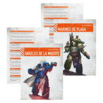 KILL TEAM: CAJA DE INICIO (ESPAÑOL). En el despiadado universo del lejano futuro, los proyectiles explosivos silban en el aire, las espadas sierra se revolucionan ávidas de sangre y los pies blindados golpean contra un suelo accidentado. Aquí y ahora, la batalla depende de la temeridad de un simple puñado de guerreros. ¿Tienes lo que se necesita para comandarlos y llevarlos a la victoria? Kill Team es un juego de mesa lleno de acción con intensas escaramuzas ambientadas en el 41.º Milenio, el telón de fondo de Warhammer 40,000. Esta caja de inicio contiene todo lo que dos jugadores necesitan para dar sus primeros pasos en Kill Team. Contiene dos comandos completos: los sobrehumanos Marines Espaciales de los Ángeles de la Muerte y sus corruptos homólogos, los infectos Marines de Plaga de la Guardia de la Muerte. Además, contiene todas las demás herramientas y accesorios que necesitas y una serie de escenarios introductorios para que te familiarices con los conceptos básicos de las batallas tácticas ultrarrápidas. También trae tres láminas de terreno fabricadas en madera FDM con ilustraciones impresas: solo hay que encajarlas, sin necesidad de pegamento ni pintura, y se desmontan de nuevo fácilmente para guardarlas. Toda la caja se ha diseñado para montarse y estar lista para jugar en tan solo 30 minutos.