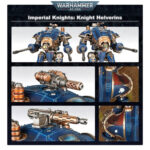 INMORTALS KNIGHTS: KNIGHTS ARMIGERS WARHAMMER 40,000. Los Helverines Armiger son veloces Caballeros que lanzan ráfagas de fuego pesado desde posiciones de flanqueo y puestos de vanguardia o mientras avanzan en emboscada. Entre sus funciones estratégicas clave se encuentran el fuego a discrección, de reconocimiento y de cobertura, usando sus cañones automáticos para disparar cientos de proyectiles por minuto. Una manada de estos ingenios de guerra es capaz de echar por tierra un asalto enemigo en cuestión de segundos. Con este kit multicomponente de plástico puedes montar dos Helverines Armiger (o dos Espadas de Guerra Armiger), bípodes veloces para incluirlos en tus ejércitos de Caballeros Imperiales de Warhammer 40,000 o desplegarlos como Desarraigados en tus ejércitos de Marines Espaciales, Astra Militarum, Adepta Sororitas, Adeptus Custodes, Adeptus Mechanicus o Agentes Imperiales. También puedes montarlos como Perros de la Guerra Cazadores o Perros de la Guerra Verdugos para incluirlos en tus ejércitos de Caballeros del Caos o desplegarlos como Descastados en tus ejércitos de Marines Espaciales del Caos, Guardia de la Muerte, Hijos del Emperador, Mil Hijos o Devoradores de Mundos. Los Helverines Armiger son veloces plataformas de armas capaces de encontrar la posición perfecta desde la que arrojar salvas devastadoras sobre el campo de batalla con sus cañones automáticos.