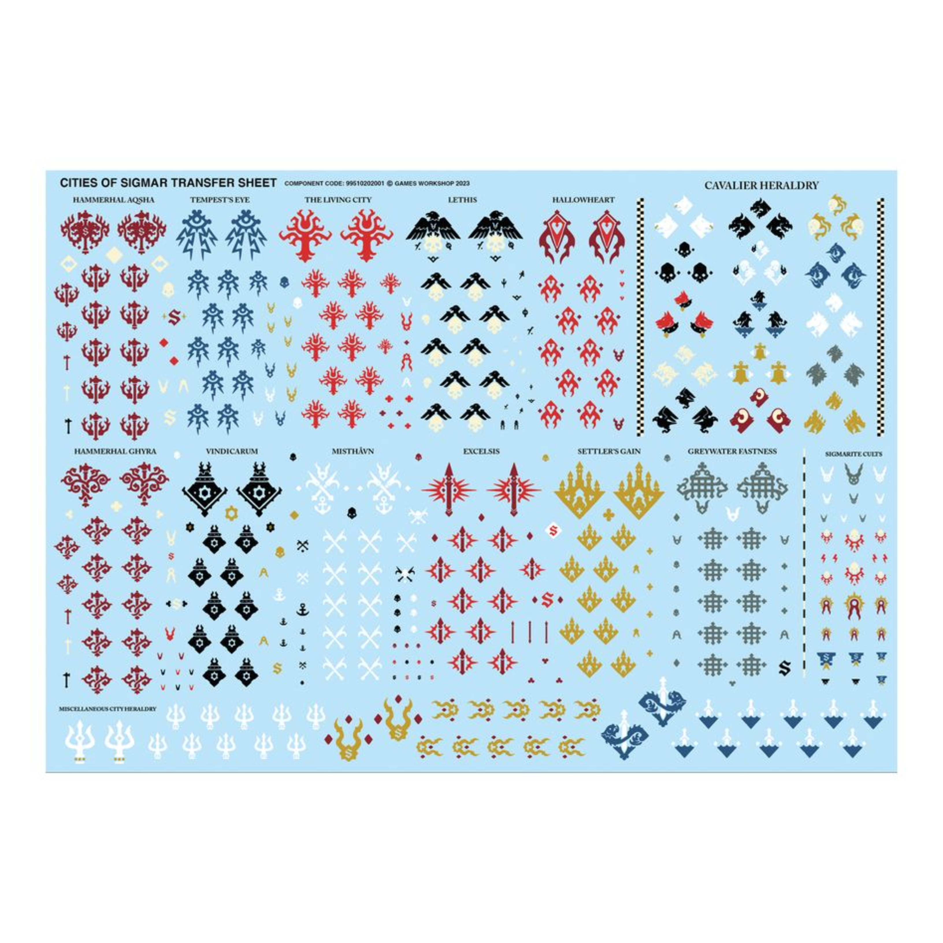 CITIES OF SIGMAR FREEGUILD FUSILIERS WARHAMMER AGE OF SIGMAR Cities of sigmar freeguild fusiliers warhammer age of sigmar. Los fusileros del gremio libre son tiradores disciplinados que están entrenados para formar una línea defensiva con sus pesados paveses y crear una fortaleza almenada en el campo de batalla. Desde esa posición, los fusileros pueden lanzar salvas ininterrumpidas con sus recios fusiles cañón, que escupen proyectiles letales abrasadores y nubes de pólvora. Este kit de varias piezas de plástico permite crear 10 fusileros del gremio libre, acompañados de un escudero polvoranegra. Cada fusilero lleva un pesado pavés, en el que colocan un fusil cañón dotado de una bayoneta. Puedes montar una miniatura como sargento fusilero, armado con una ristra de pistolas o con un fusil de sacrificio de triple cañón, y otra miniatura como heraldo fusilero, con un estandarte y una antorcha decorada con diferentes iconos y llamas. El escudero polvoranegra que los acompaña recorre la línea de fuego de un lado a otro para suministrar munición y pólvora donde hagan falta. El kit ofrece numerosas cabezas, posturas y diseños de escudos diferentes, todos ellos intercambiables entre las miniaturas, así como dos curiosas criaturas gargolianas. De este modo, tus fuerzas del gremio libre serán diferentes y variadas, independientemente de cuántos fusileros reclutes. El kit incluye 115 componentes de plástico, 10 peanas citadel redondas de 28,5 mm y una peana citadel redonda de 25 mm. También contiene una hoja de calcomanías de ciudades de sigmar con 410 iconos de ciudades libres, sellos de cultos sigmaritas y otros tipos de heráldica. Las miniaturas se suministran sin montar ni pintar. Recomendamos usar pegamento citadel plastic glue y pinturas citadel colour.