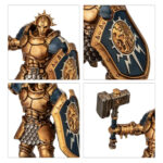 STORMCAST ETERNALS PAINTS SET WARHAMMER 40,000. Los Forjados en la Tormenta son guerreros cruzados bendecidos por los relámpagos. Elegidos durante su vida mortal por su heroísmo, ahora están condenados a luchar para siempre. Se enfrentan a los peores horrores presentes en los Reinos Mortales, canjeando su humanidad pieza a pieza para proteger a los seguidores de Sigmar. Esta caja es una forma ideal de empezar tu colección de Forjados en la Tormenta. Recibirás tres Liberadores de plástico con posturas singulares, las pinturas que necesitas para prepararlos para la batalla y un pincel para que puedas empezar. Estas miniaturas son de montaje a presión, por lo que solo requieren tenazas para ser montadas. Las seis pinturas vienen en botes de 12 ml e incluyen los colores esenciales que necesitas para pintar tus Liberadores como Martillos de Sigmar, junto con una pintura Technical para que puedas crear tus propias peanas texturizadas. Este set contiene: 3 miniaturas de Liberadores Forjados en la Tormenta de plástico de montaje a presión y 3 peanas redondas Citadel de 40 mm de agujero hexagonal. 1 pincel Starter Citadel Colour. 6 pinturas Citadel Colour: – Retributor Armour (Base) – Kantor Blue (Base) – Corax White (Base) – Leadbelcher (Base) – Agrax Earthshade (Shade) – Astrogranite (Technical) Estas miniaturas se suministran sin pintar y requieren montaje. Recomendamos usar pegamento para plástico Citadel y pinturas Citadel Colour.