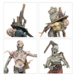SOULBLIGHT GRAVELORDS DEADWALKER ZOMBIES WARHAMMER AGE OF SIGMAR. Los Deadwalker Zombies son creados a partir de cadáveres frescos; reciben la fuerza mediante el poder de necromancia oscura y son enviados al campo de batalla en una horda de paso tambaleante. Sin mente, y regidos únicamente por un instinto colectivo, las migraciones zombis se han convertido en una plaga sempiterna tras el necroseísmo. Muchas ciudad han creado "pirobandas" errantes que purgan con fuego los brotes antes de que sea demasiado tarde. A pesar de que de manera individual son lentos, torpes y frágiles, una manada de Deadwalker Zombies del tamaño adecuado puede suponer una amenaza incluso para los soldados enemigos más habilidosos, simplemente por su superioridad numérica. Su hambre mononeuronal les da un componente de velocidad sorprendente cuando la presa se acerca demasiado, y cualquier desafortunado que caiga en sus garras acabará por unirse a los rangos Soulblight antes de que acabe la batalla. En el interior de esta caja encontrarás 94 componentes de plástico, con los que puedes montar 20 Deadwalker Zombies. Estas miniaturas vienen acompañadas de 20 peanas Citadel redondas de 25 mm. Estas miniaturas se suministran sin pintar y requieren montaje. Recomendamos usar pegamento para plástico Citadel y pinturas Citadel Colour.