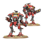 INMORTALS KNIGHTS: KNIGHTS ARMIGERS WARHAMMER 40,000. Los Helverines Armiger son veloces Caballeros que lanzan ráfagas de fuego pesado desde posiciones de flanqueo y puestos de vanguardia o mientras avanzan en emboscada. Entre sus funciones estratégicas clave se encuentran el fuego a discrección, de reconocimiento y de cobertura, usando sus cañones automáticos para disparar cientos de proyectiles por minuto. Una manada de estos ingenios de guerra es capaz de echar por tierra un asalto enemigo en cuestión de segundos. Con este kit multicomponente de plástico puedes montar dos Helverines Armiger (o dos Espadas de Guerra Armiger), bípodes veloces para incluirlos en tus ejércitos de Caballeros Imperiales de Warhammer 40,000 o desplegarlos como Desarraigados en tus ejércitos de Marines Espaciales, Astra Militarum, Adepta Sororitas, Adeptus Custodes, Adeptus Mechanicus o Agentes Imperiales. También puedes montarlos como Perros de la Guerra Cazadores o Perros de la Guerra Verdugos para incluirlos en tus ejércitos de Caballeros del Caos o desplegarlos como Descastados en tus ejércitos de Marines Espaciales del Caos, Guardia de la Muerte, Hijos del Emperador, Mil Hijos o Devoradores de Mundos. Los Helverines Armiger son veloces plataformas de armas capaces de encontrar la posición perfecta desde la que arrojar salvas devastadoras sobre el campo de batalla con sus cañones automáticos.