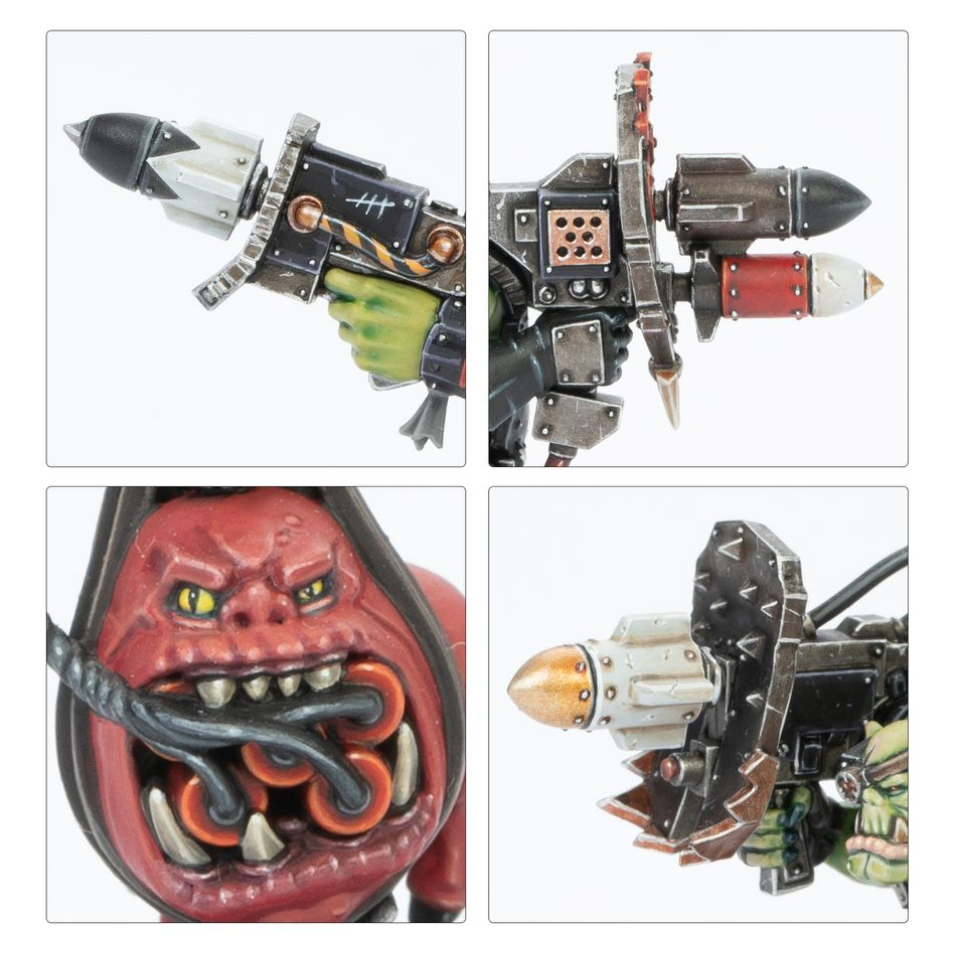 KILL TEAM WRECKA KREW (ESPAÑOL) Kill team wrecka krew (español). A los demoledorez les apasiona la destrucción, incluso para los estándares orkos. Salen en misiones de sabotaje o con el único fin de reducir a escombros lo que encuentren a su paso, y para ello se valen de cohetes y martillos con los que destrozan las máquinas enemigas y todo lo que se interponga en su camino. Con este kit multicomponente de plástico puedes montar ocho miniaturas de demoledorez. Estas miniaturas se pueden utilizar como agresivos agentes demoledorez en partidas de kill team o en un ejército de orkos para partidas de warhammer 40,000. El kit incluye distintas opciones de cabezas y accesorios para personalizar tu comando, además de componentes para montar especialistas como el brutal noble jefazo, el destructivo kobeteador petatankez, los prescindibles garrapatos bomba y muchos otros. Dentro de la caja también encontrarás una hoja con 38 marcadores de doble cara de demoledorez para que lleves fácilmente la cuenta de tu equipo y de los efectos en el juego en plena batalla. El kit contiene 129 piezas de plástico, 1 peana redonda citadel de 40 mm, 5 peanas redondas citadel de 32 mm y 2 peanas redondas citadel de 25 mm. Este set también incluye una hoja con 438 calcomanías al agua de gran calidad para que personalices tus miniaturas de orkos. Las miniaturas se proporcionan sin montar ni pintar. Recomendamos usar pegamento para plástico citadel y pinturas citadel colour.