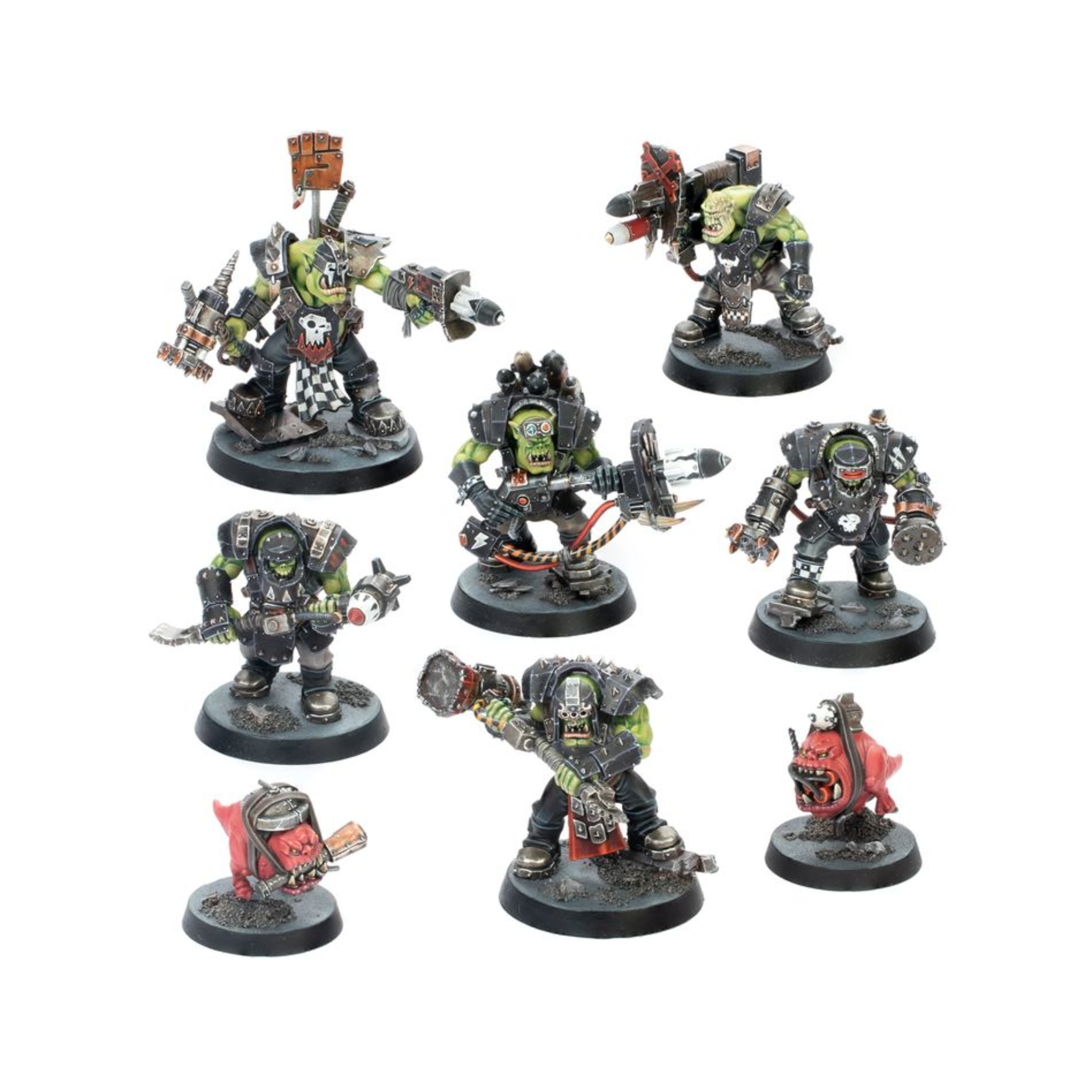 KILL TEAM WRECKA KREW (ESPAÑOL) Kill team wrecka krew (español). A los demoledorez les apasiona la destrucción, incluso para los estándares orkos. Salen en misiones de sabotaje o con el único fin de reducir a escombros lo que encuentren a su paso, y para ello se valen de cohetes y martillos con los que destrozan las máquinas enemigas y todo lo que se interponga en su camino. Con este kit multicomponente de plástico puedes montar ocho miniaturas de demoledorez. Estas miniaturas se pueden utilizar como agresivos agentes demoledorez en partidas de kill team o en un ejército de orkos para partidas de warhammer 40,000. El kit incluye distintas opciones de cabezas y accesorios para personalizar tu comando, además de componentes para montar especialistas como el brutal noble jefazo, el destructivo kobeteador petatankez, los prescindibles garrapatos bomba y muchos otros. Dentro de la caja también encontrarás una hoja con 38 marcadores de doble cara de demoledorez para que lleves fácilmente la cuenta de tu equipo y de los efectos en el juego en plena batalla. El kit contiene 129 piezas de plástico, 1 peana redonda citadel de 40 mm, 5 peanas redondas citadel de 32 mm y 2 peanas redondas citadel de 25 mm. Este set también incluye una hoja con 438 calcomanías al agua de gran calidad para que personalices tus miniaturas de orkos. Las miniaturas se proporcionan sin montar ni pintar. Recomendamos usar pegamento para plástico citadel y pinturas citadel colour.