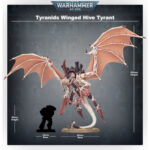 TYRANIDS HIVE TYRANT. Los Tiránidos de Enjambre promulgan la voluntad de la Mente enjambre en el campo de batalla, como comandantes masivos del enjambre tiránido. Los Tiranos de Enjambre alados son engendrados para controlar bandadas aéreas y proporcionar un nexo sináptico móvil. Empuñando un arsenal de armas orgánicas de pesadilla, sus monstruosas formas se unen al poder sináptico de la Mente enjambre, y estos temibles líderes siembran el terror y la muerte allí donde cae la oscura sombra de sus alas. Con este kit de plástico multicomponente puedes montar un Tirano de Enjambre Alado, una bestia impresionante e increíblemente dinámica que puedes montar para asumir diversas funciones en el campo de batalla. Esta imponente criatura es una pieza central adecuada para cualquier ejército tiránido: se presenta con las alas fibrosas y desgarradas extendidas, dejando solo su cola de serpiente en contacto con el suelo, como si se lanzara a volar o se abalanzara sobre su presa. El kit cuenta con una gran variedad de armas, incluyendo dos garras afiladas, un cañón venenoso pesado, un cañón estrangulador, una espada ósea y un látigo, así como biomorfos como glándulas y sacos de toxinas, además de otras piezas para personalizar tu Tirano de Enjambre Alado. También puedes montar este kit como Tirano de Enjambre sin alas, o como el terrible Señor de la Horda. Este set consta de 59 piezas de plástico y se suministra con una peana Citadel redonda de 60mm. Esta miniatura se suministra sin pintar y requiere montaje. Recomendamos utilizar pegamento para plástico Citadel y pinturas Citadel.