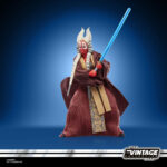 SHAAK TI VINTAGE COLLECTION STAR WARS ATTACK OF THE CLONES. Hasbro añade a su línea The Vintage Collection la figura de Shaak Ti, basada en la apariencia de su personaje en la película "Star Wars: Attack of the Clones" ("Star Wars: El ataque de los clones" en España). Mide 9,5 cm y cuenta con múltiples puntos de articulación. Incluye 1x túnica de tela, 1x sable de luz azul y 1x empuñadura no iluminada. Su embalaje tipo blíster reproduce el estilo clásico de Kenner, con logotipo vintage y numeración para coleccionistas. UNIDADES LIMITADAS.
