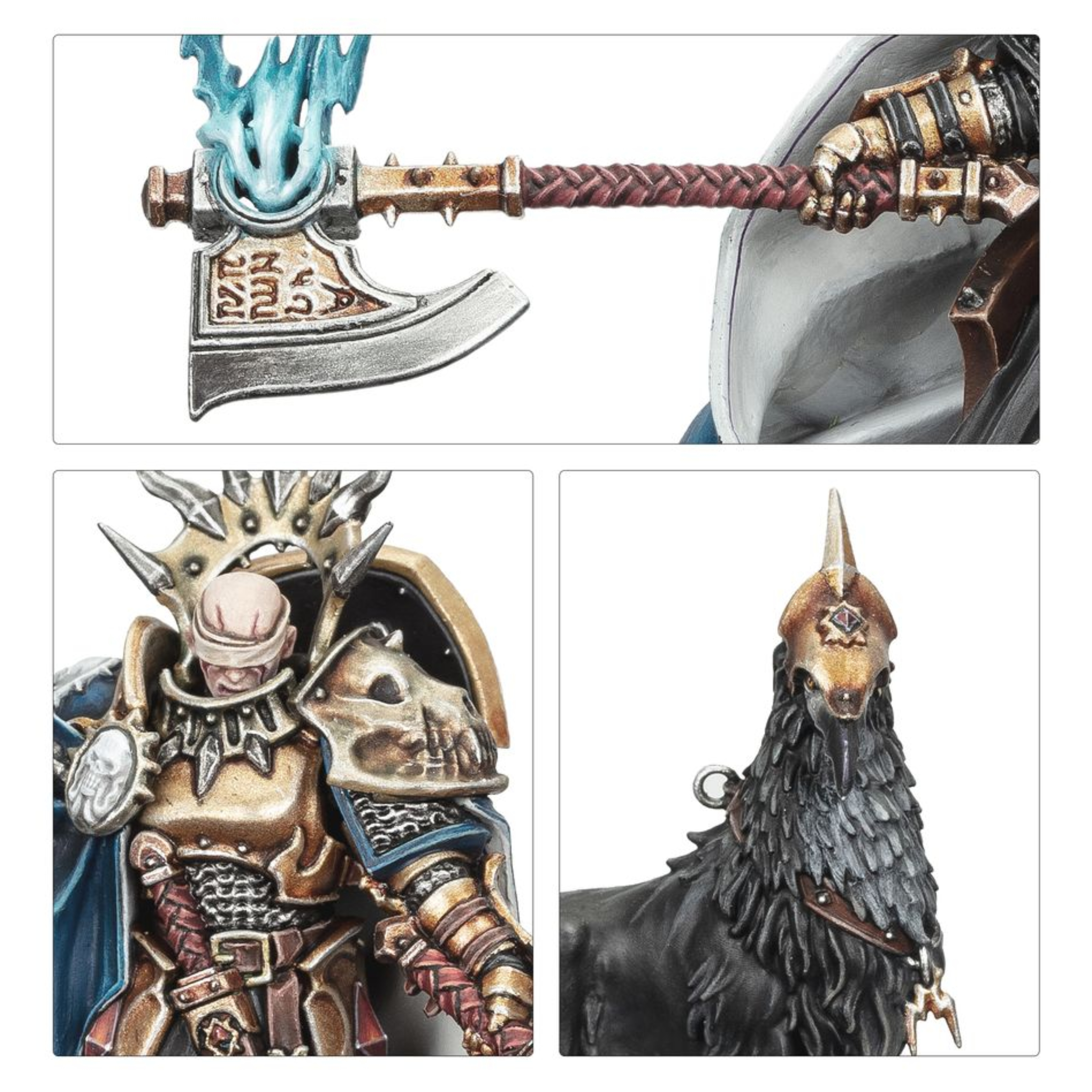 WARHAMMER AGE OF SIGMAR: CAJA DE INICIO DE PUNTA DE LANZA (ESPAÑOL) Warhammer age of sigmar: caja de inicio de punta de lanza (español). La era de sigmar es una era de guerra sin fin. Durante siglos, los formidables forjados en la tormenta han luchado contra las fuerzas del mal, pero ahora parece haber llegado la hora de la ruina con incontables hordas de escurridizos skaven inundando los reinos mortales. Tan poderoso es su armamento arcano que el dios rey sigmar ha enviado a sus guerreros más poderosos para frenar la marea. A la cabeza de esta resplandeciente hueste marchan las cámaras de perdición, guerreros que han muerto tantas veces que se parecen más a armas vivientes que a los humanos que protegen. Este set es perfecto para empezar con warhammer age of sigmar, un apasionante universo de fantasía del que puedes formar parte coleccionando ejércitos, pintándolos y combatiendo con tus amistades. El manual de 72 páginas contiene todo lo que necesitas para empezar con todos los aspectos de este emocionante hobby; aprenderás a montar y pintar tus miniaturas, descubrirás el universo al que pertenecen y disputarás con ellas emocionantes batallas. También incluye el libro punta de lanza: fuego y jade, que contiene todas las reglas adicionales que necesitas para jugar al vertiginoso modo de juego punta de lanza, junto con un tapete de juego de dos caras en el que jugar tus partidas de punta de lanza. Incluso encontrarás dos fuerzas completas de punta de lanza, para que te lances a jugar partidas tácticas e intensas desde el primer momento.