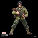 WOLVERINE WWII LOGAN X-MEN MARVEL LEGENDS SERIES (EXECUTIONER BAF). Hasbro añade a su colección Marvel Legends Series la figura de Wolverine (Lobezno en España) inspirada en su aspecto como Logan cuando combatió durante la Segunda Guerra Mundial en los cómics de Marvel. Esta figura articulada mide 15 cm y cuenta con un esculpido de alta calidad y más de 20 puntos de articulación para recrear poses dinámicas. Incluye 2x manos con garras, 1x mano adicional, 1x cabeza alternativa, 1x cuchillo, 1x bolso y 1x arma. Se presenta en una caja con ventana. UNIDADES LIMITADAS.