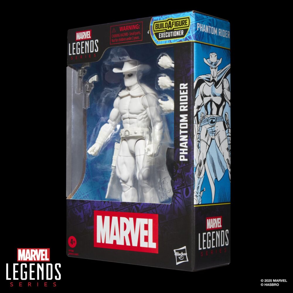 Phantom rider ghost rider marvel legends series (executioner baf). Hasbro añade a su línea marvel legends series la figura del guerrero warbow, inspirada en su aparición en los comics "saga of crystar" de marvel. Esta figura articulada de 15 cm reproduce con precisión los rasgos del personaje y viene acompañada de 2x manos intercambiables y 1x ballesta, además de 1x brazo y 1x mano derecha de una figura adicional. Colecciona el resto de personajes de esta serie para conseguir todas las piezas necesarias para montar la figura de executioner. Todo se presenta en una caja con ventana. Unidades limitadas.