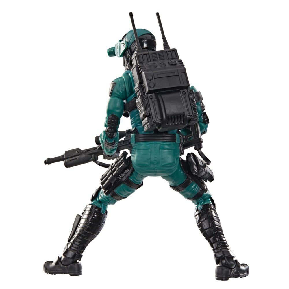 Night-viper g. I. Joe classified series. Hasbro presenta dentro de su línea g. I. Joe classified series la figura nº 187 correspondiente a night-viper, el soldado de operaciones nocturnas de cobra. Esta figura a escala de 15 cm mantiene la esencia del diseño clásico con un aspecto renovado y realista. Incluye 1x casco cpm visor nocturno, 1x mochila, 2x cuchillos, 1x pistola y 1x rifle con mirilla. Sus múltiples puntos de articulación permiten recrear combates y escenas tácticas. Se presenta en una caja ilustrada con ventana. Unidades limitadas.