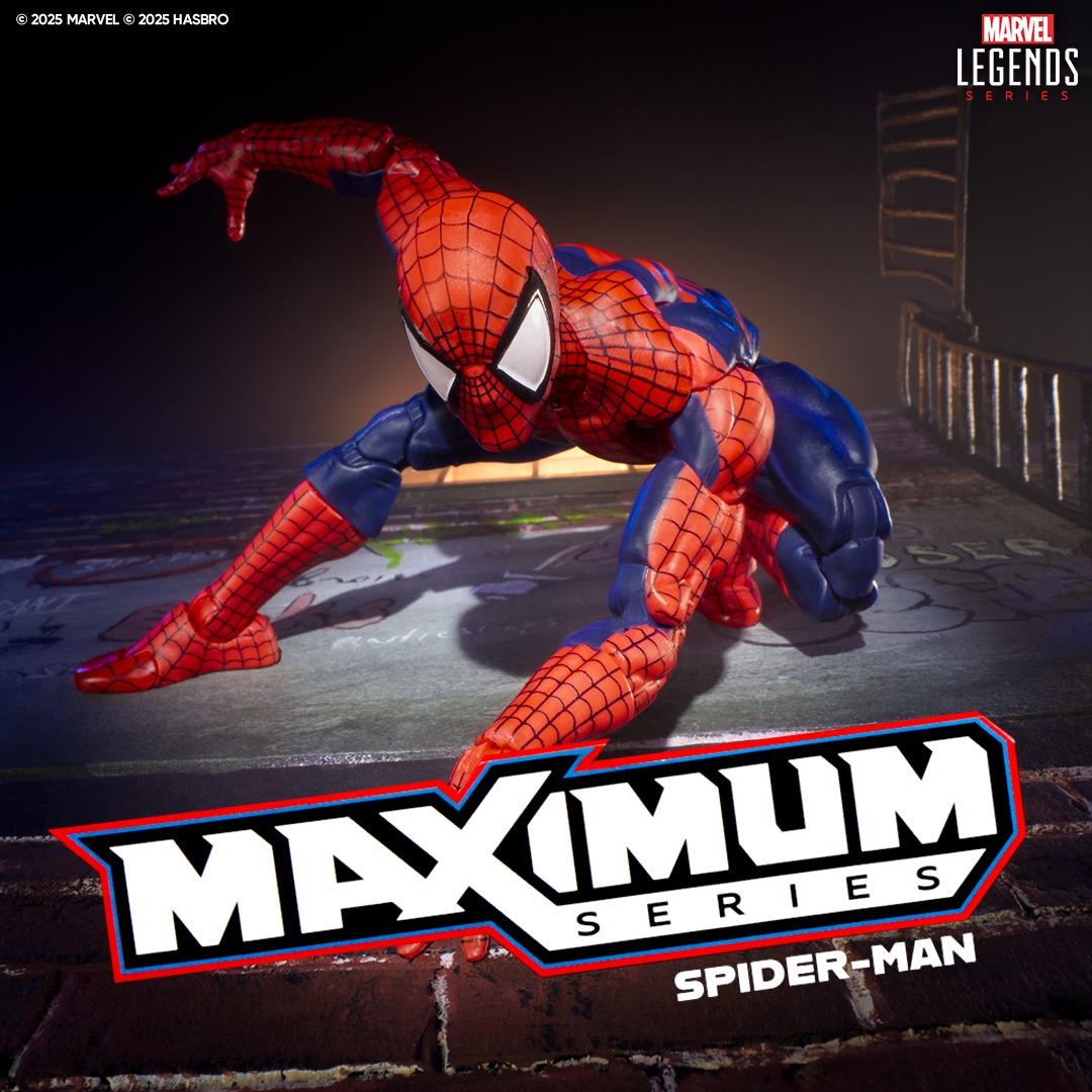 Figura de acción articulada de maximun spiderman.