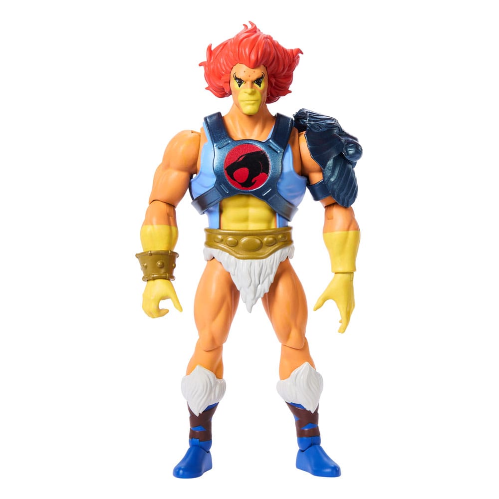 Lion-o masters del universo x thundercats origins.  el señor de los thundercats, lucha contra las antiguas fuerzas del mal desde la tercera tierra hasta la tercera eternia. Masters of the universe y thundercats, dos icónicas marcas de figuras de acción de los 80, se unen para dar vida a una emocionante y nostálgica colaboración. Los personajes clave de thundercats se reinterpretan al estilo eterniano, y los de masters of the universe se interpretan al estilo de thundercats. Estos juguetes motu origins, a escala de 14 cm, cuentan con 16 puntos de articulación y detalles de lujo con armadura, accesorios y partes modulares. Incluye un minicómic crossover para contextualizar la historia. Estos juguetes son imprescindibles para los fans nostálgicos de thundercats y motu. Cada figura se vende por separado y está sujeta a disponibilidad. Los colores y la decoración pueden variar.