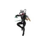 BLACK MANTA (AQUAMAN AND THE LOST KINGDOM) DC COMICS MAFEX. Black Manta, una presencia temible en el universo de Aquaman, es uno de los villanos más implacables de DC Comics. Impulsado por la venganza y su brillantez táctica, es una amenaza constante para el rey de Atlantis. Medicom Toy le da vida en esta figura MAFEX altamente detallada y totalmente articulada, elegante, amenazante y lista para la batalla. Con una altura aproximada de 16 cm, esta figura captura el aspecto de Black Manta en Aquaman and the Lost Kingdom con una precisión asombrosa. Su futurista armadura negra presenta contornos afilados, acabados mixtos y una silueta poderosa. El icónico casco de ojos rojos es extraíble, revelando la intensa escultura facial que hay debajo, perfectamente modelada a partir de la representación cinematográfica del personaje. La figura incluye una amplia gama de accesorios: manos intercambiables, su característica arma de doble hoja, un arpón y un casco alternativo con efectos especiales. Gracias al sistema de articulación premium de MAFEX, puedes recrear intensas peleas submarinas o poses cinematográficas con facilidad. Tanto si eres un fan incondicional del DCEU como un coleccionista de figuras de alta gama, este Black Manta ofrece un impacto visual y una posabilidad de primer nivel. Es imprescindible en cualquier colección seria de DC: los villanos nunca habían tenido tan buen aspecto.
